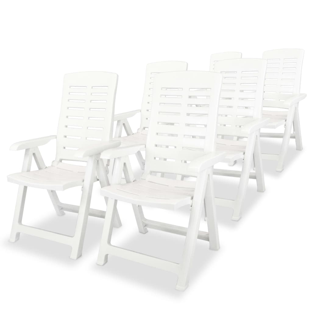Folding garden chair 2 units green plastic