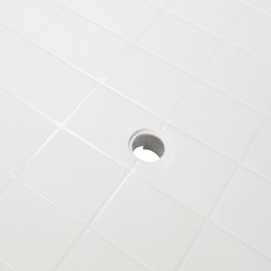 Set de mesa y sillas bistró de jardín 3 piezas plástico blanco