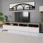 Mueble de TV 2 piezas madera de ingeniería roble 95x35x36 cm