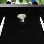 Futbolín de acero 60 kg 140x74,5x87,5 cm negro
