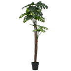 Árbol bananero artificial con macetero 250 cm verde