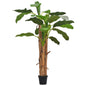 Árbol bananero artificial con macetero 250 cm verde