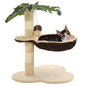 Rascador para gatos con poste de sisal 120 cm gris