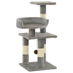 Rascador para gatos con poste de sisal 40 cm beige y marrón
