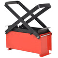 Briquetadora de papel acero negro y rojo 34x14x14 cm