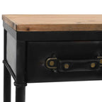Mesa consola madera MDF y abeto 100x33,5x80 cm