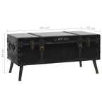Mesa de centro de MDF y acero 102x51x48 cm