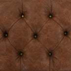 Banco de almacenaje madera maciza cuero sintético 80,5x41x50cm