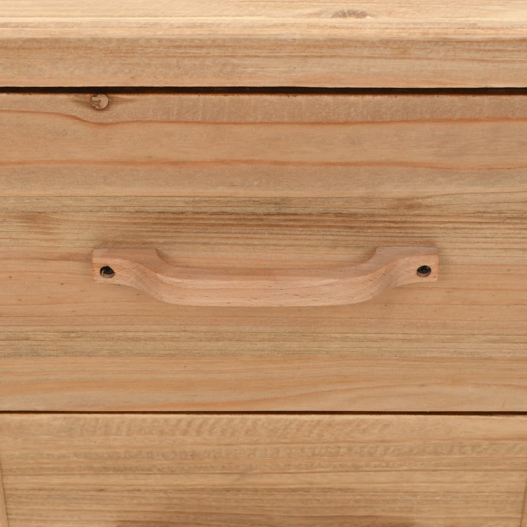 Mesita de noche madera maciza de abeto 50x35x57 cm