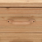 Mesita de noche madera maciza de abeto 50x35x57 cm