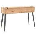 Mesa consola de madera de abeto maciza 115x40,5x76 cm