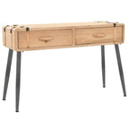 Mesa consola de madera de abeto maciza 115x40,5x76 cm
