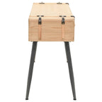 Mesa consola de madera de abeto maciza 115x40,5x76 cm