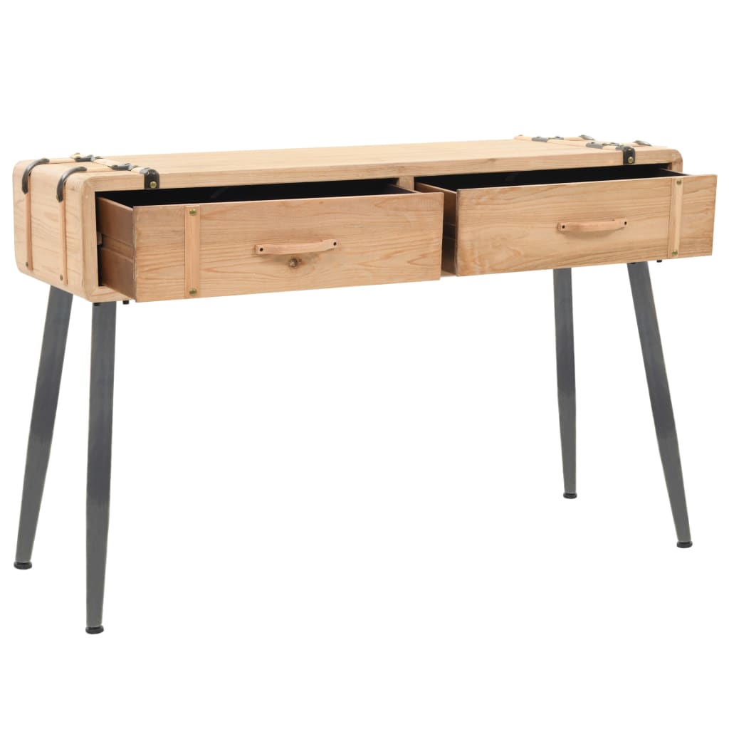 Mesa consola de madera de abeto maciza 115x40,5x76 cm