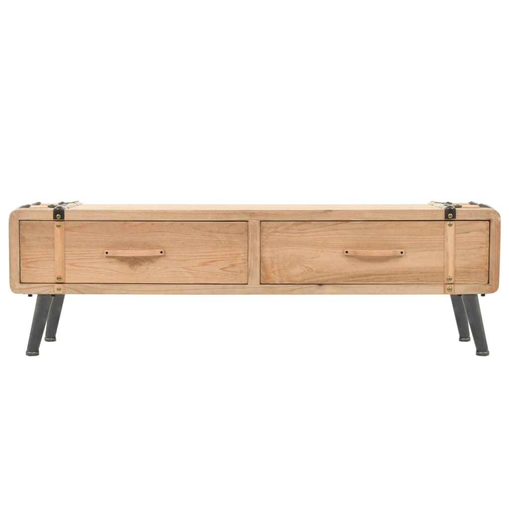 Mueble para TV madera maciza de abeto 120x33x35 cm