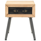 Mesita de noche de madera maciza de abeto 43x38x50 cm