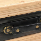 Mesita de noche de madera maciza de abeto 43x38x50 cm