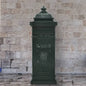 Vintage style stainless bronze aluminum column mailbox