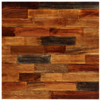 Set muebles bar 3 pzas madera reciclada cuero cabra auténtico