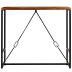 Mesa de bar de madera maciza reciclada 120x60x106 cm