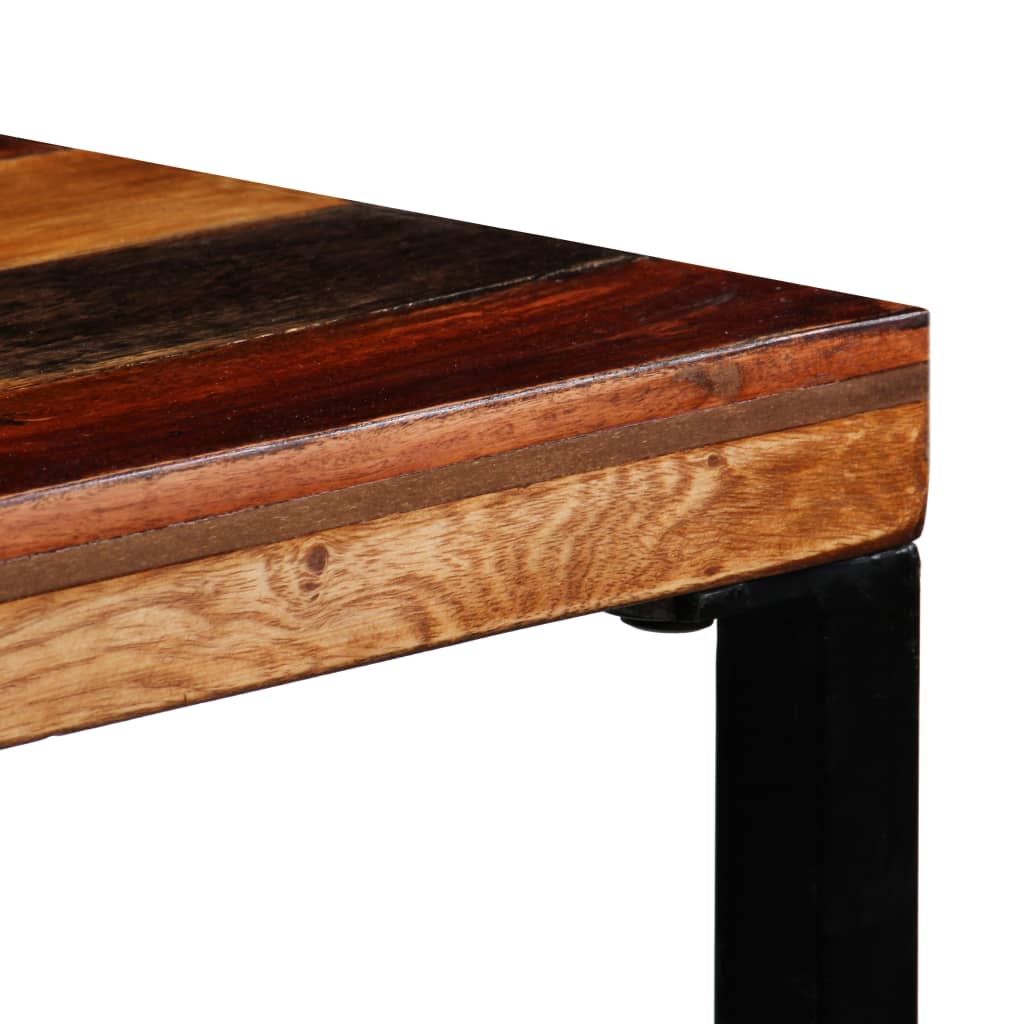 Mesa de bar de madera maciza reciclada 120x60x106 cm