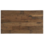 Mesa de centro de opio madera reciclada y acero 110x60x35 cm