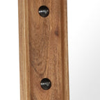 Espejo de madera maciza de acacia 50x50 cm