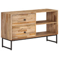 Mueble para TV de madera de teca reciclada 90x30x55 cm
