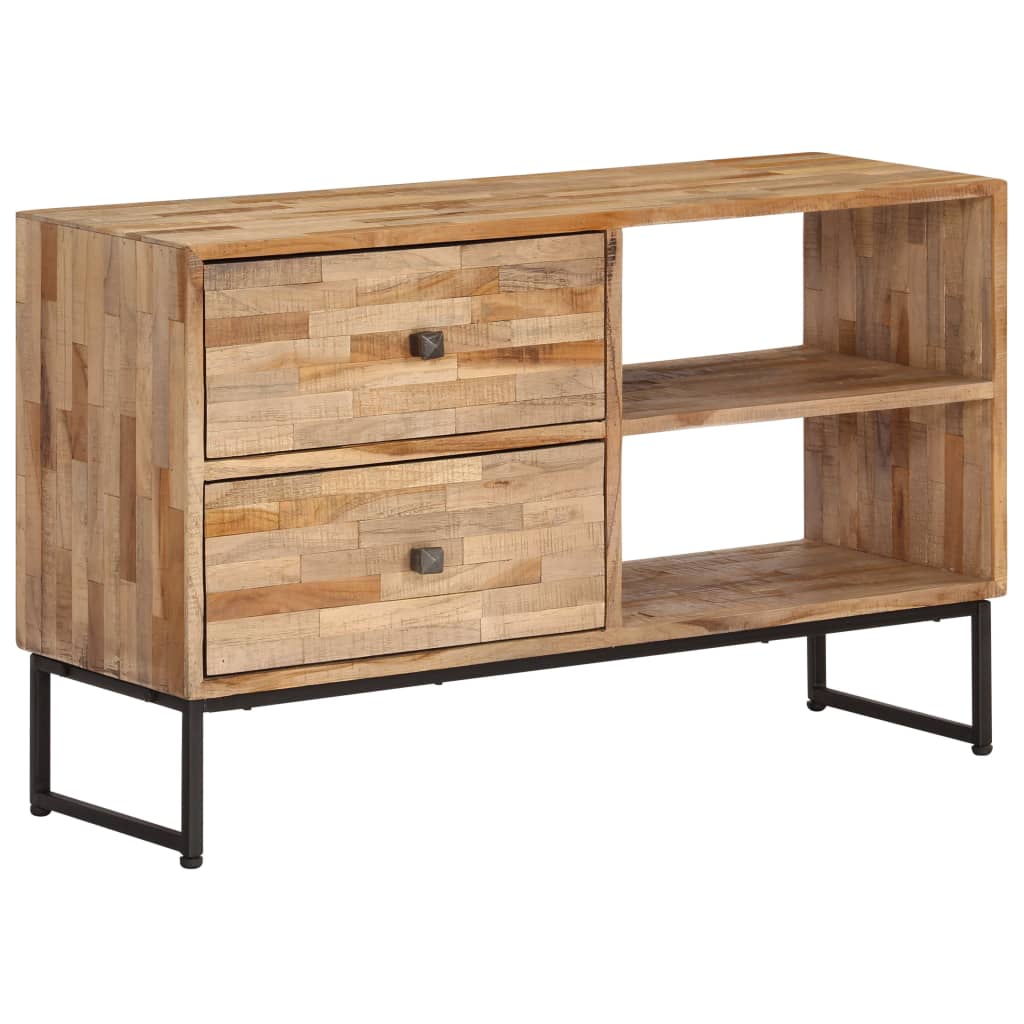 Mueble para TV de madera de teca reciclada 90x30x55 cm