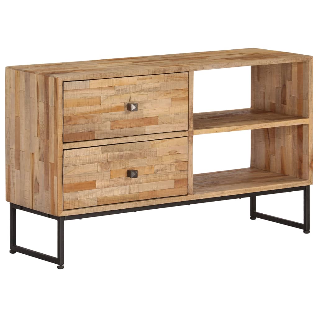 Mueble para TV de madera de teca reciclada 90x30x55 cm
