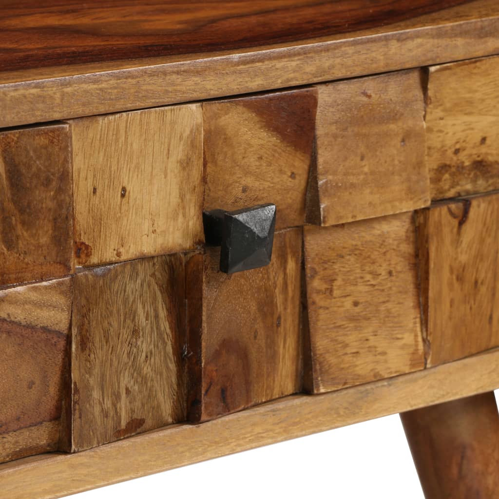 Mesa de centro madera maciza acacia acabado miel 110x50x37 cm