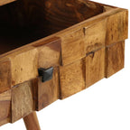 Mesa de centro madera maciza acacia acabado miel 110x50x37 cm