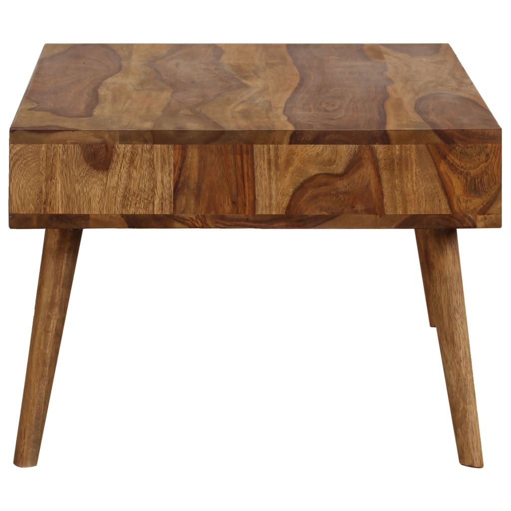 Mesa de centro de madera maciza de acacia 110x50x35 cm