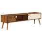 Mueble para TV madera maciza de acacia 140x30x40 cm
