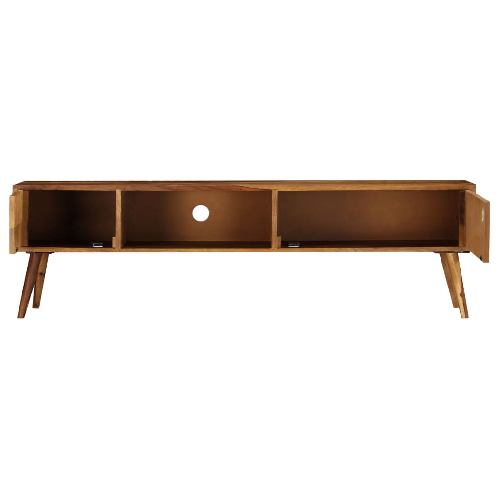 Mueble para TV madera maciza de acacia 140x30x40 cm