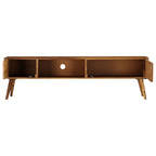 Mueble para TV madera maciza de acacia 140x30x40 cm