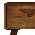 Mueble para TV madera maciza de acacia 140x30x40 cm