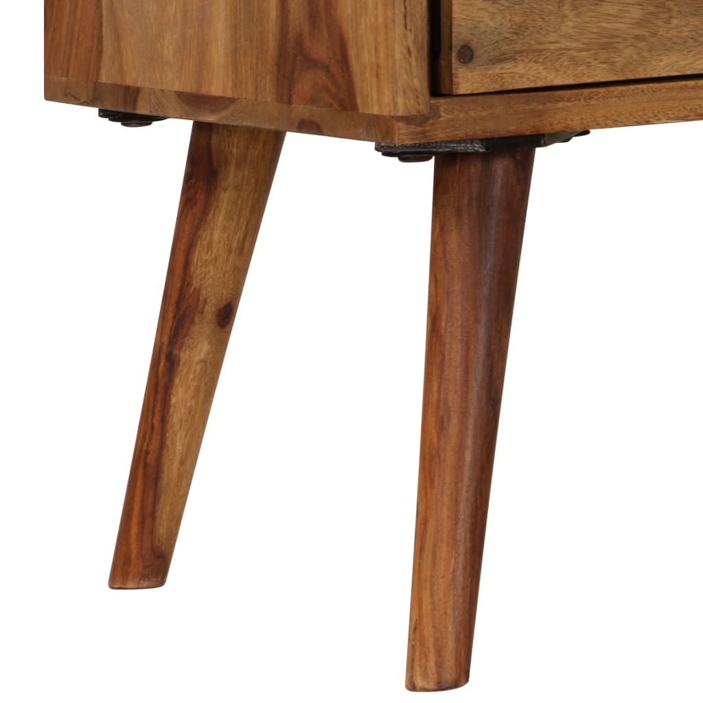 Mueble para TV madera maciza de acacia 140x30x40 cm