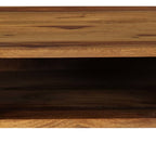 Escritorio de madera maciza de acacia 110x55x76 cm