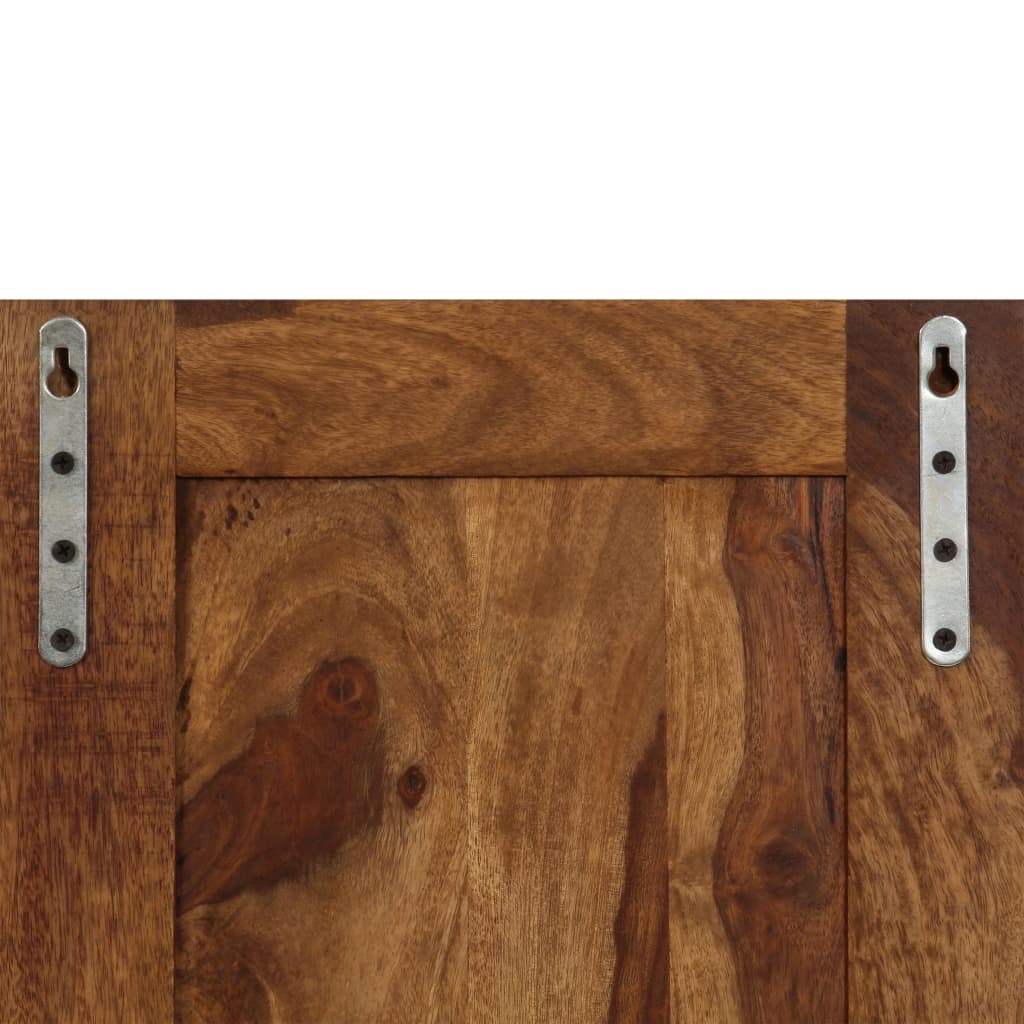 Percheros 2 unidades de madera maciza de acacia