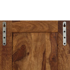 Percheros 2 unidades de madera maciza de acacia