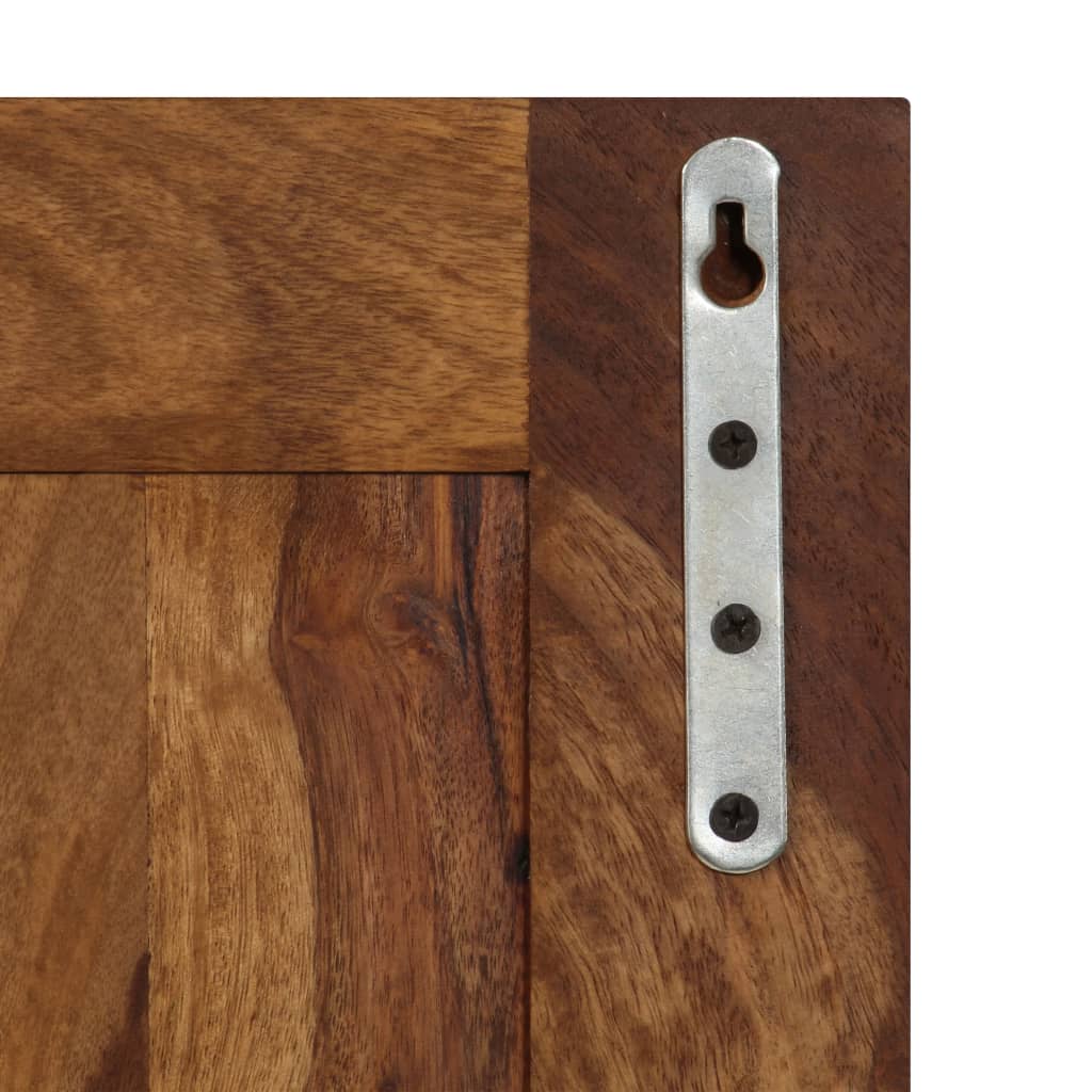 Percheros 2 unidades de madera maciza de acacia