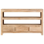 Mueble para TV madera maciza acacia marrón claro 90x30x55 cm