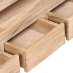 Mueble para TV madera maciza acacia marrón claro 90x30x55 cm