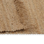 Alfombra de yute tejida a mano 120x180 cm natural