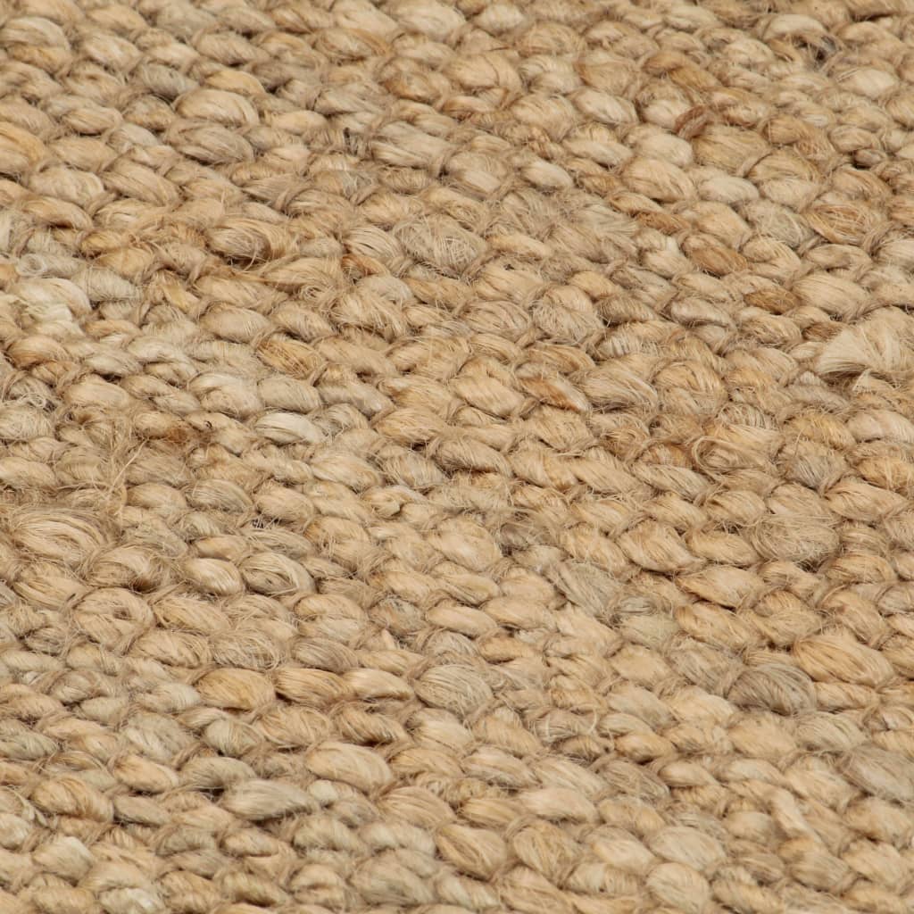 Alfombra de yute tejida a mano 120x180 cm natural