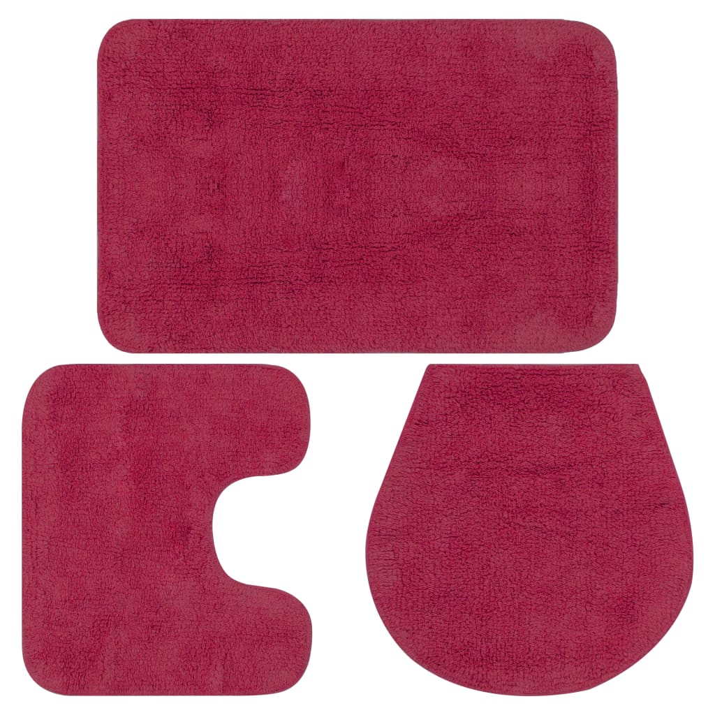 Conjunto de alfombras de baño de tela 2 piezas gris