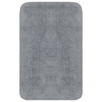 Conjunto de alfombras de baño de tela 2 piezas gris