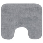 Conjunto de alfombras de baño de tela 2 piezas gris