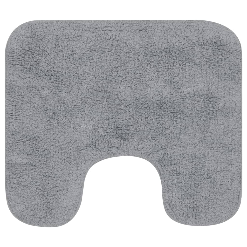 Conjunto de alfombras de baño de tela 2 piezas gris